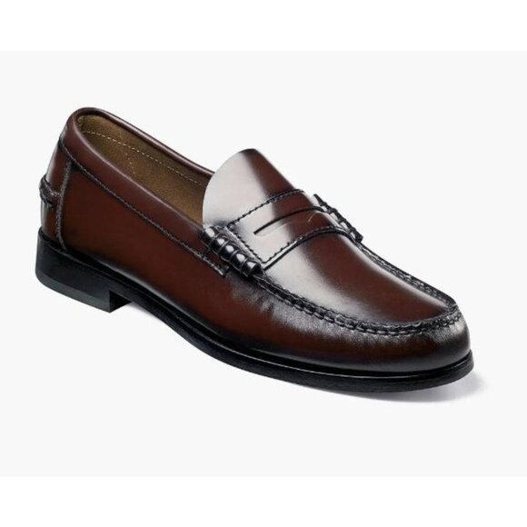 Florsheim Other - NIB Florsheim Berkley Men's Moc Toe Penny Loafer Burgundy Size 9 $145 [jb]